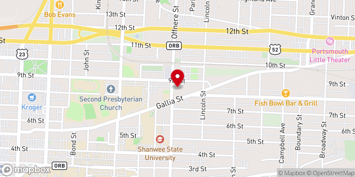 Map showing location of Cornerstone Church