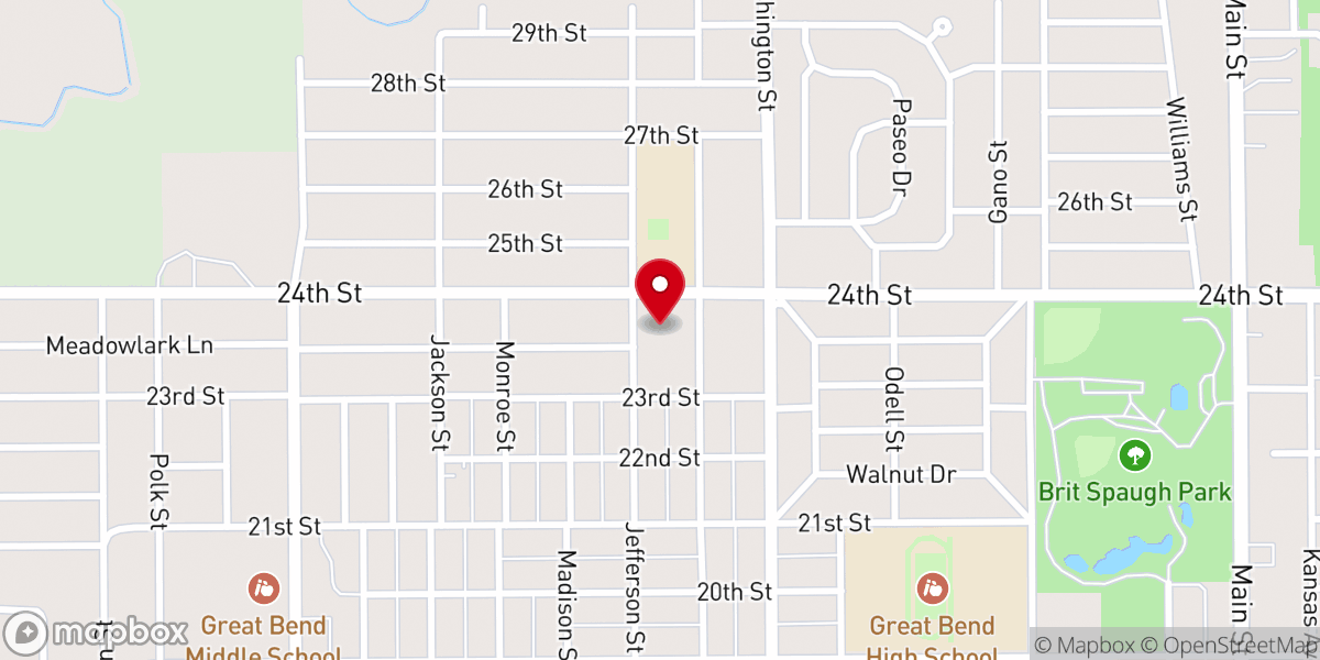 Map showing location of Trinity Lutheran Church