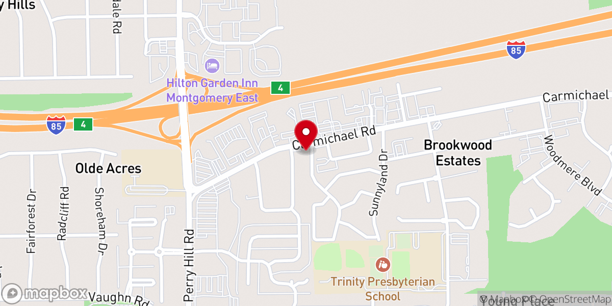 Map showing location of Beauty for Ashes Outreach Ministrie S