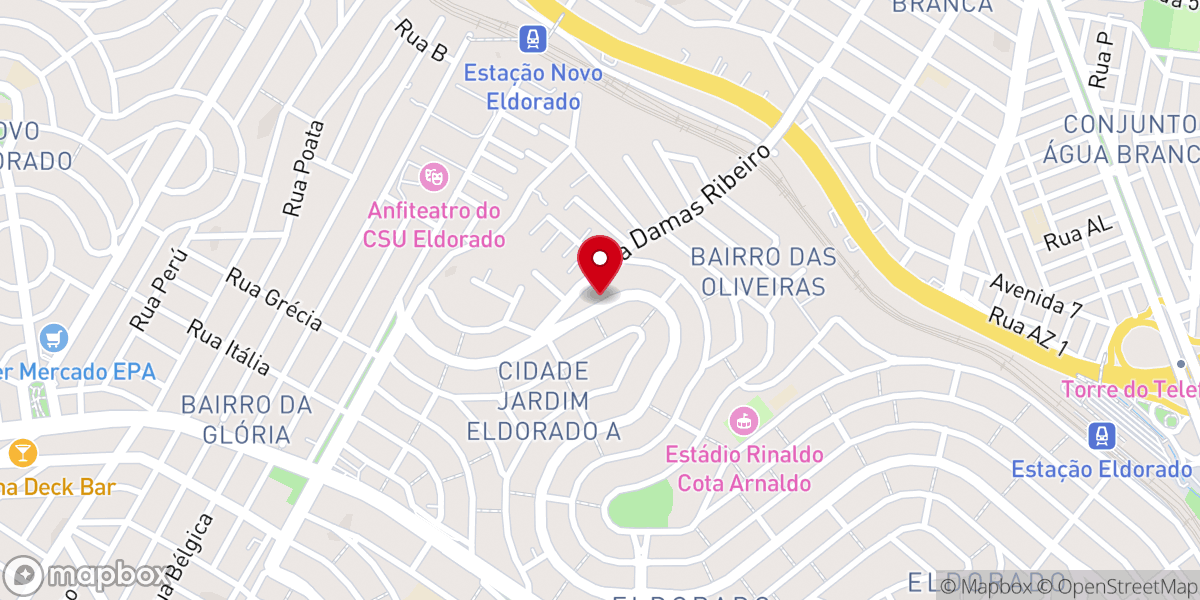 Map showing location of Igreja Evangélica Apostólica