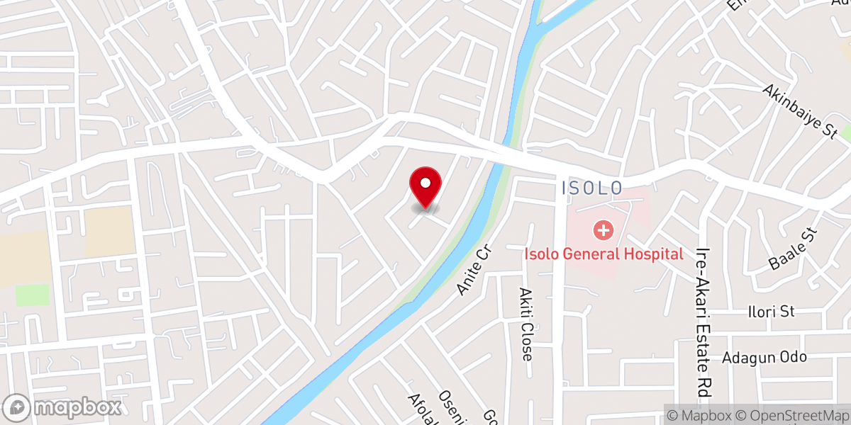 Map showing location of INRI Evangelical Spiritual Church