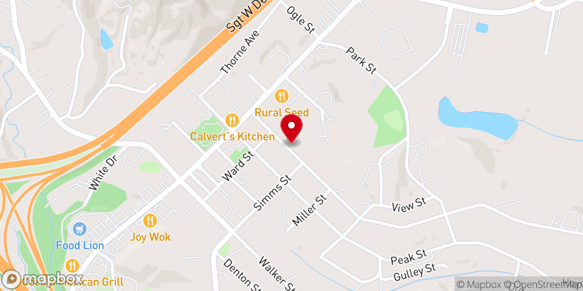 Map showing location of Polk Baptist Association