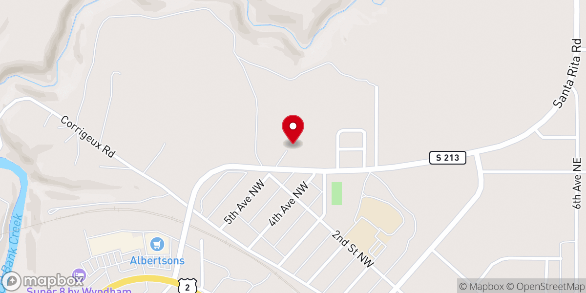 Map showing location of Mountain View Baptist Church
