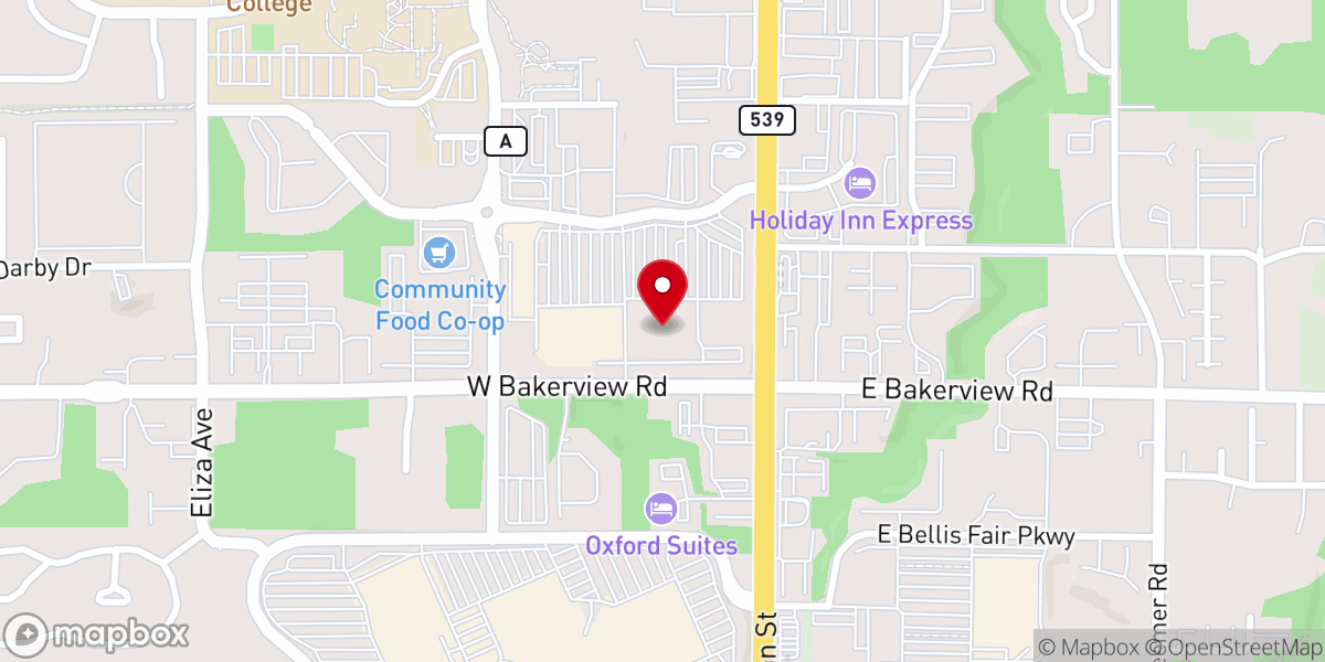 Map showing location of CTK Bellingham – Christ the King Community Church