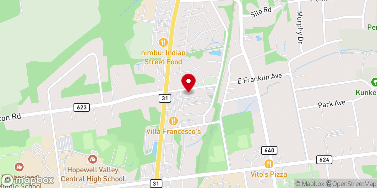 Map showing location of Pennington Meditation Center Inc