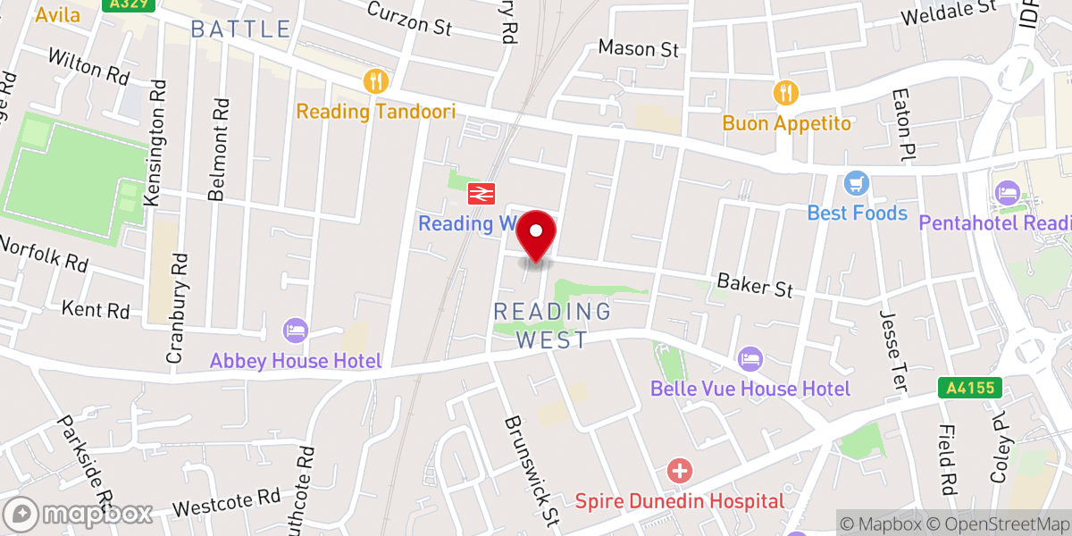 Map showing location of Argyle Community Church