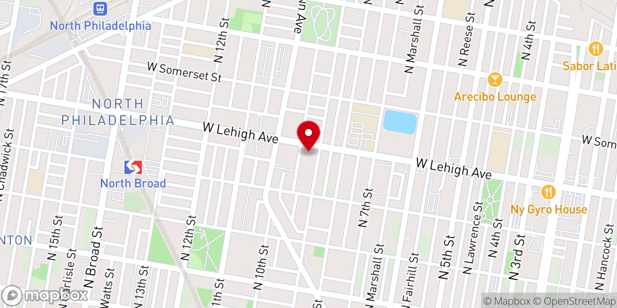 Map showing location of Iglesia Luz Y Verdad