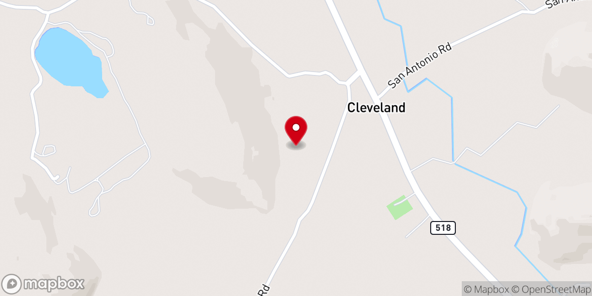 Map showing location of Baptist Church
