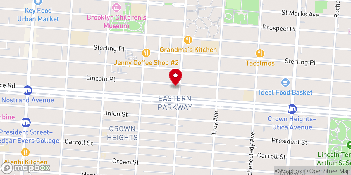 Map showing location of Attributes of Christ Ministries Inc