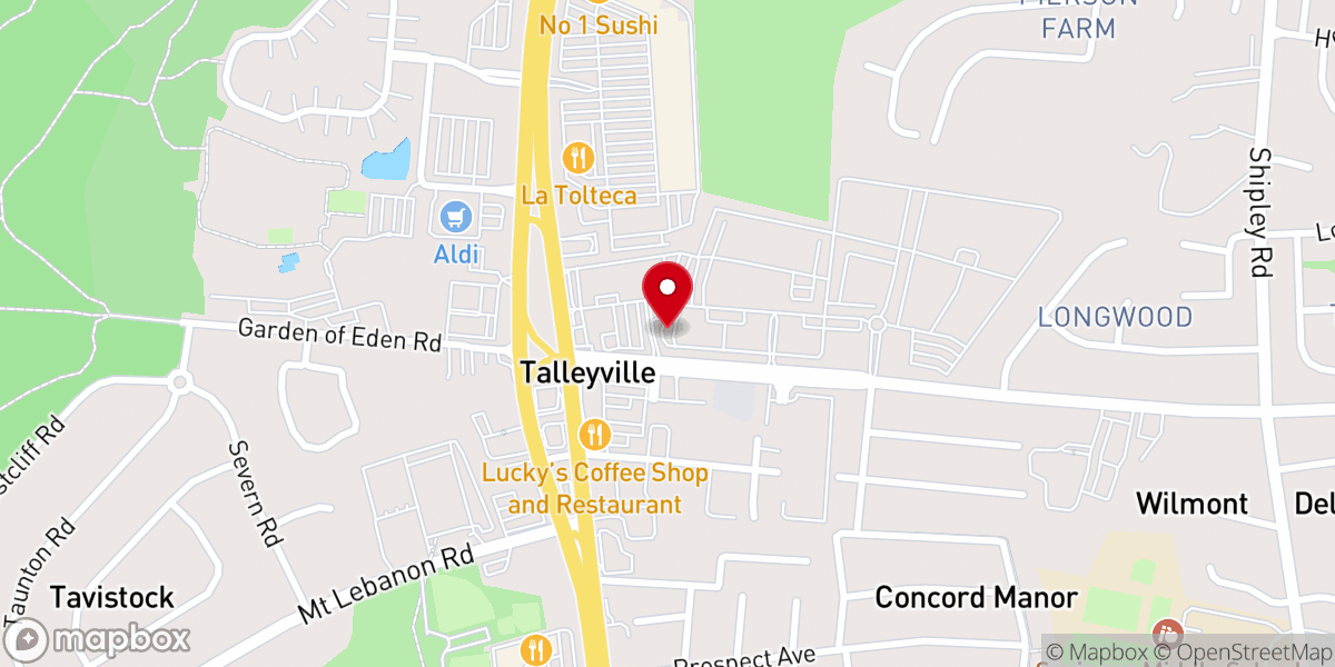 Map showing location of Papyrus Baptist Church