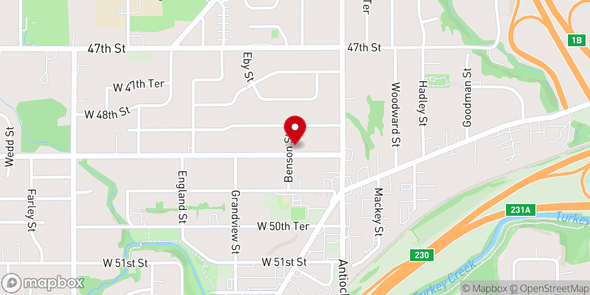 Map showing location of Slavic Baptist Church