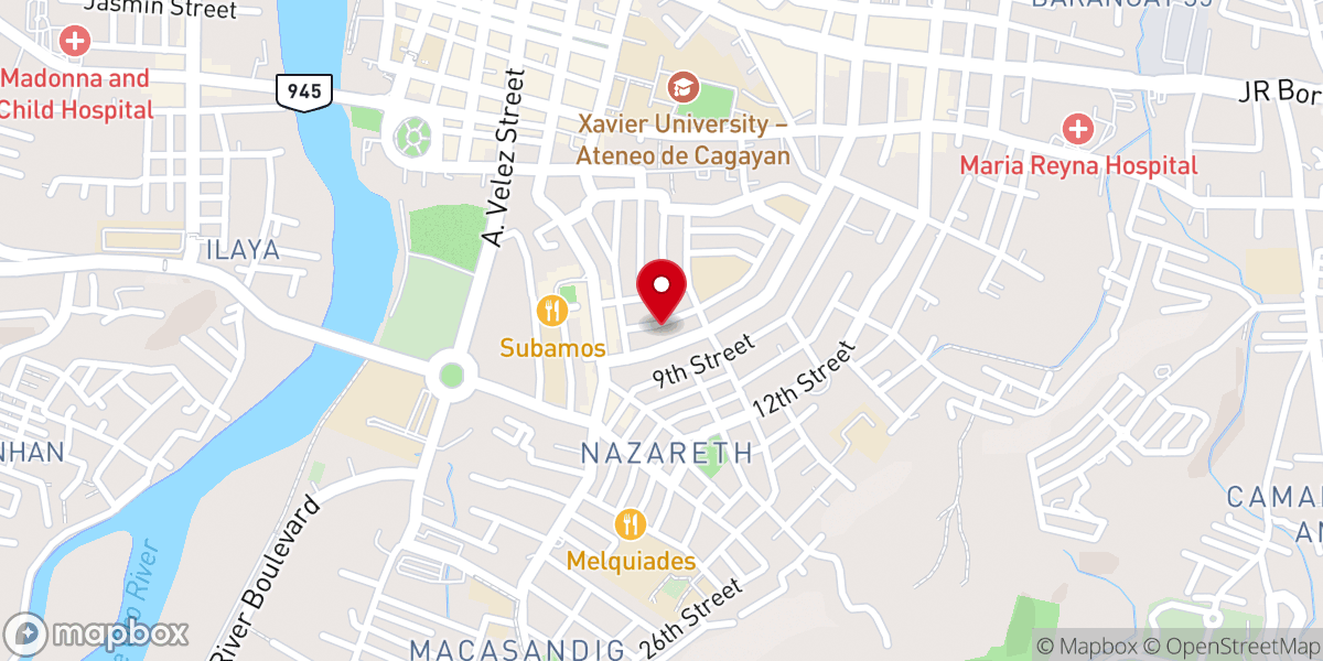 Map showing location of Blessed Hope Christian Community Church