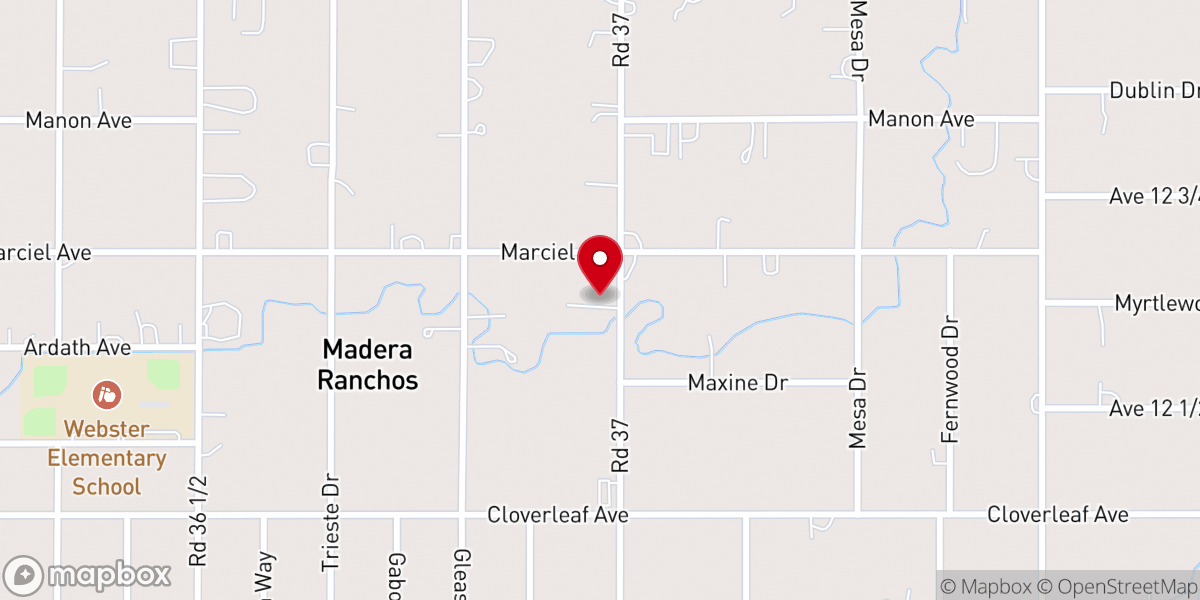 Map showing location of Ranchos Community Church