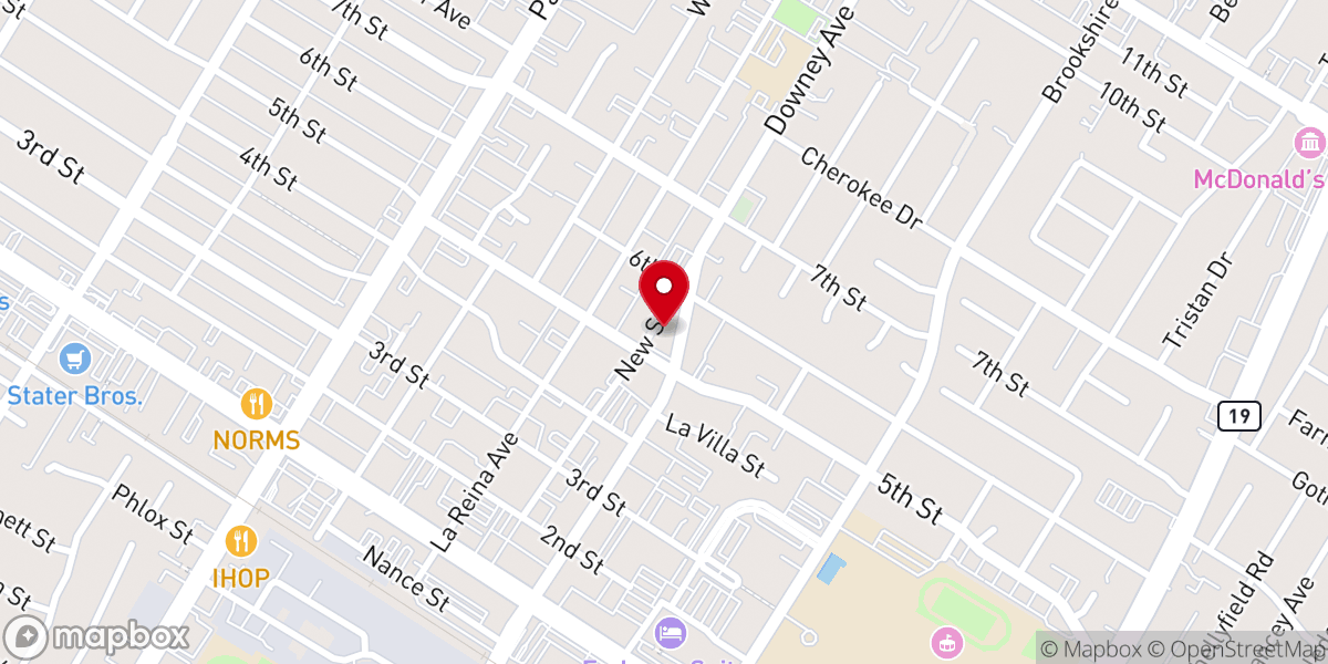 Map showing location of Our Lady of Perpetual Help Church