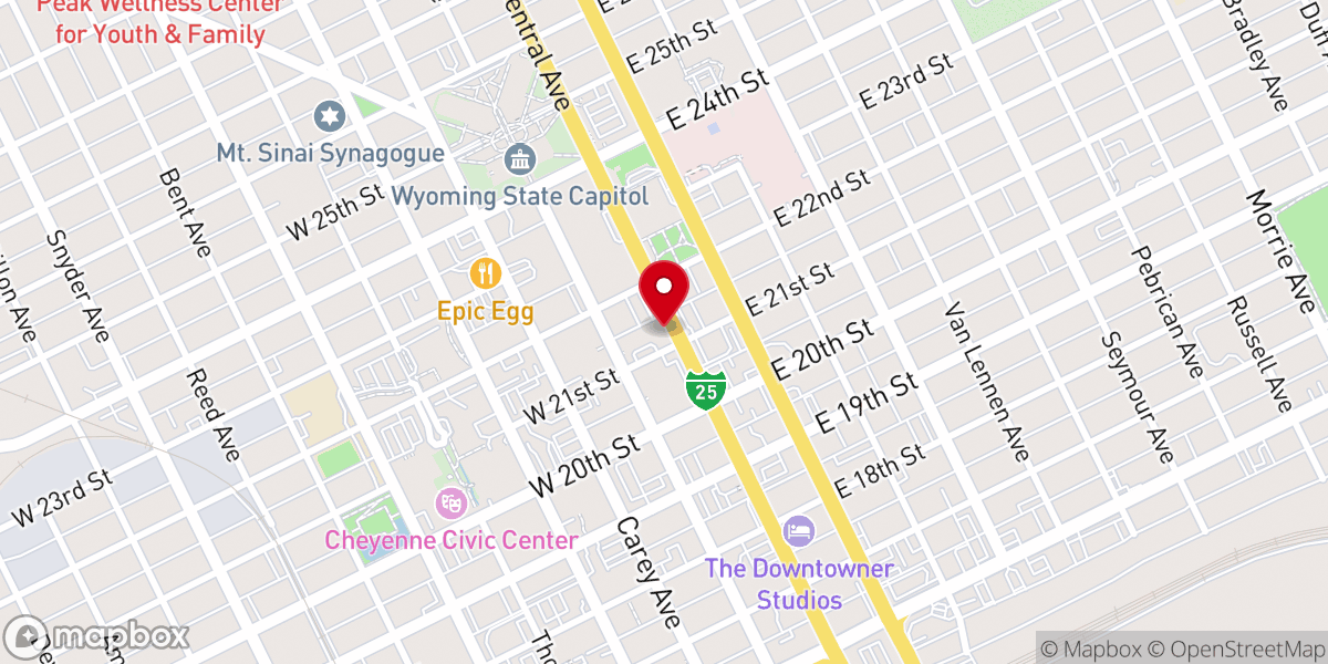 Map showing location of St. Mary's Cathedral Youth Ministry