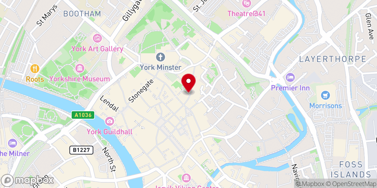 Map showing location of Anne Lister Plaque
