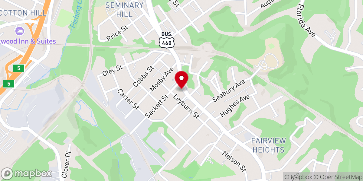 Map showing location of Mount Zion Temple of Love
