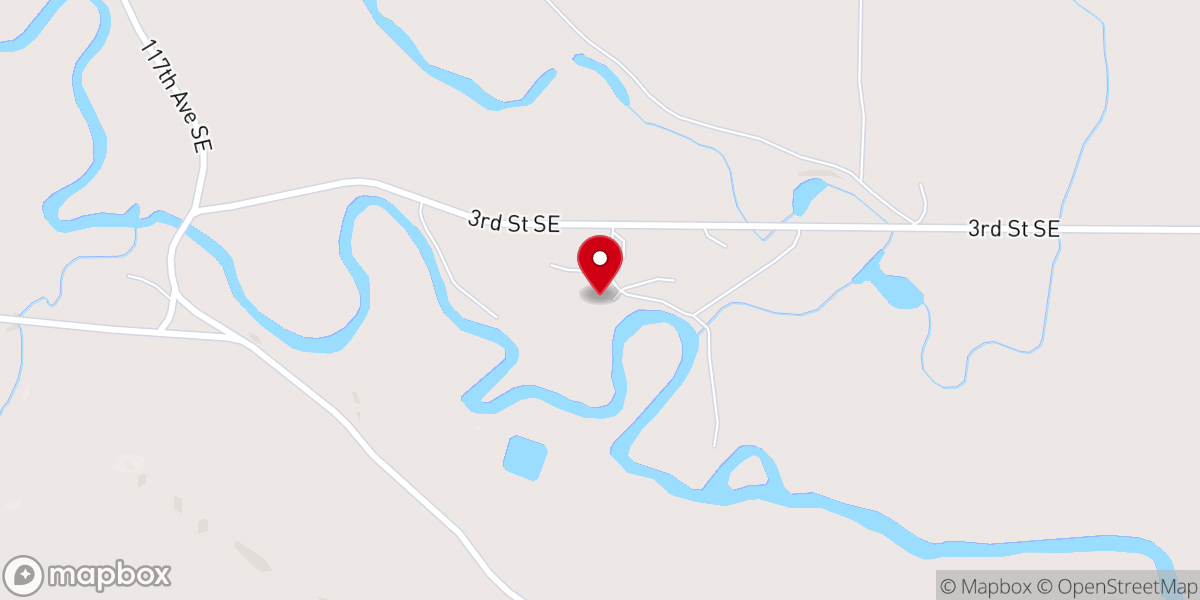 Map showing location of Cooperstown Bible Camp