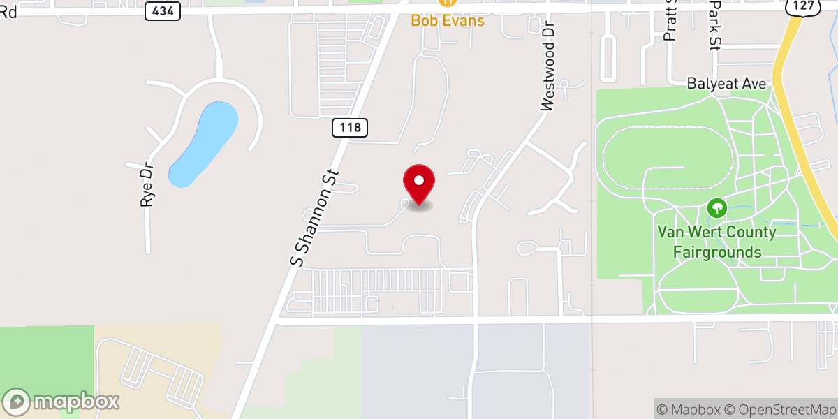 Map showing location of Homestead Village Apartments