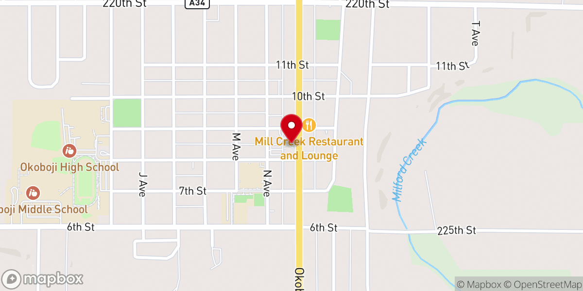 Map showing location of Faith Community Church