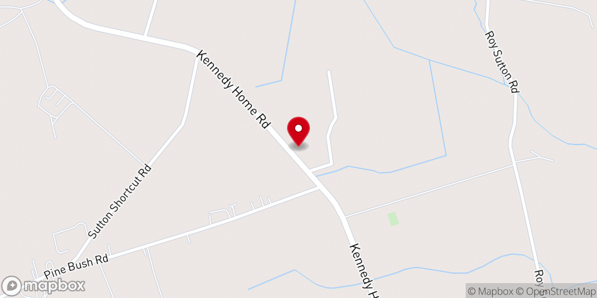 Map showing location of Hickory Grove Church of Bucklesberry
