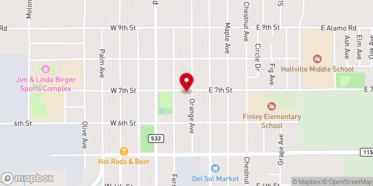 Map showing location of Calvary Chapel of Holtville