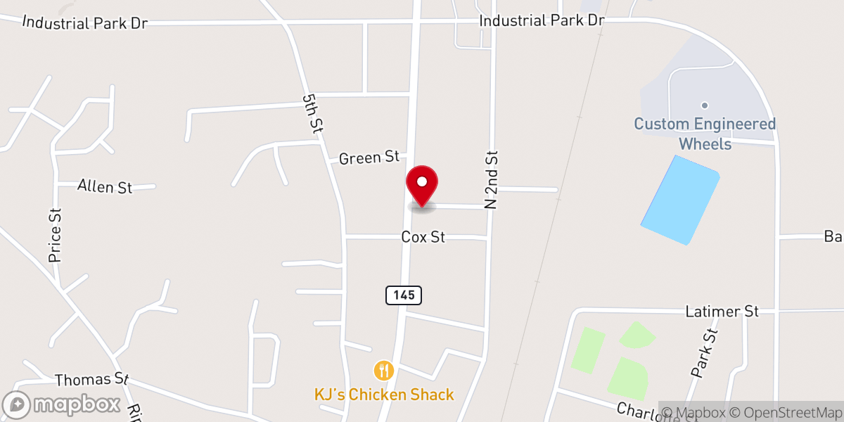 Map showing location of The Light Church of Mississippi