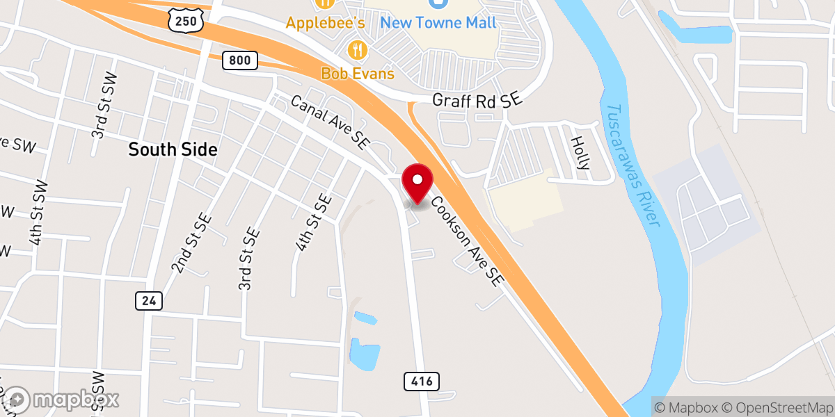 Map showing location of LifeWay Church