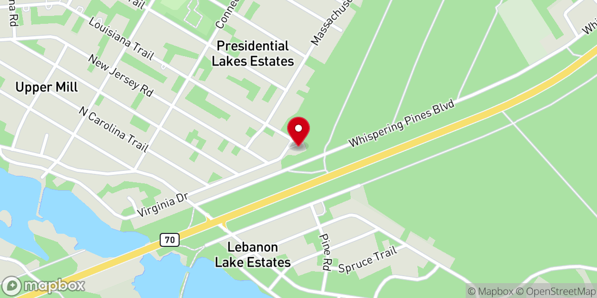Map showing location of Messiah Lutheran Brethren Church