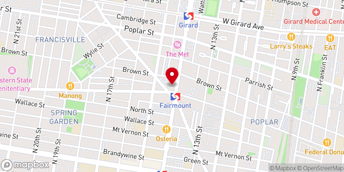 Map showing location of Greater Exodus Baptist Church