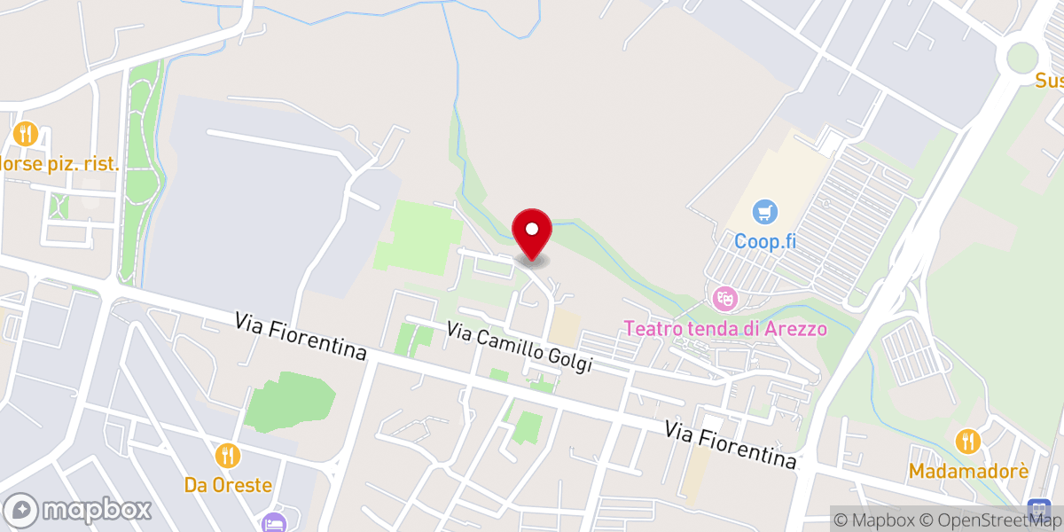 Map showing location of Associazione Testimoni Di Geova Di Arezzo