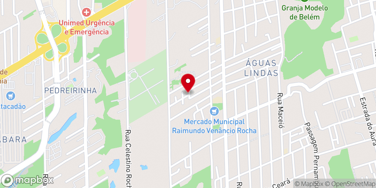 Map showing location of Igreja Nossa Senhora de Guadalupe