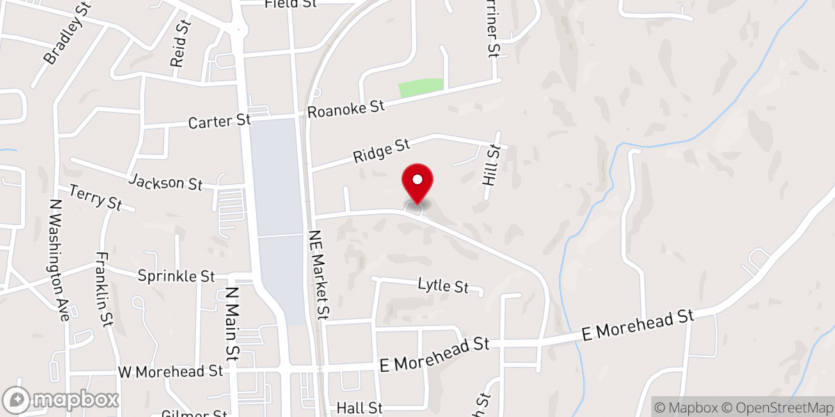 Map showing location of Galilee Pentecostal Holiness