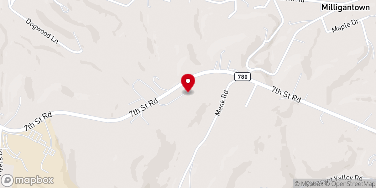 Map showing location of First Baptist Church