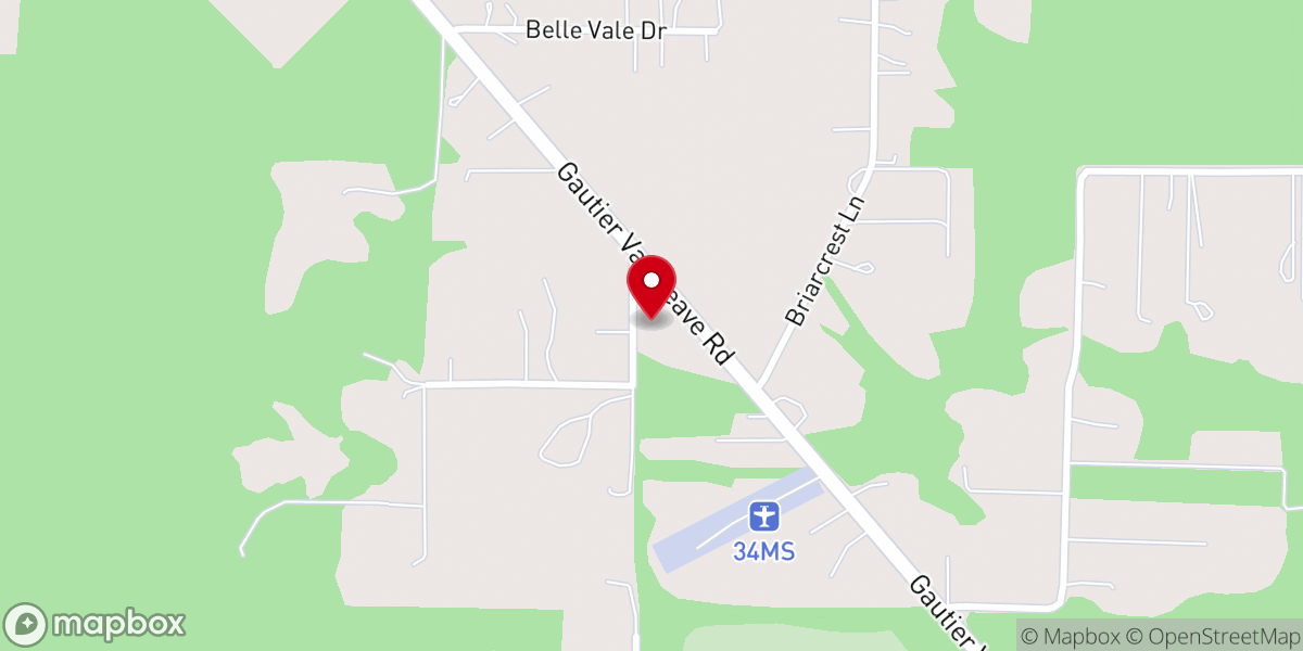 Map showing location of Graceland Baptist Church