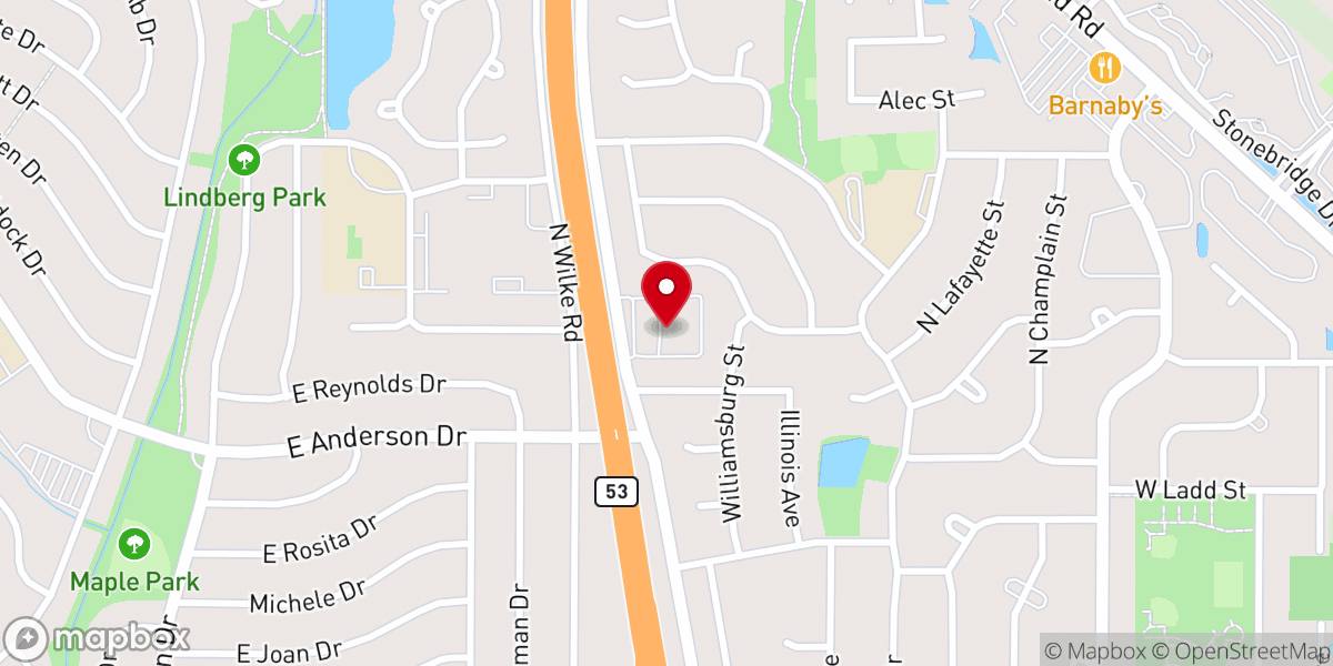 Map showing location of San Juan Diego Parish