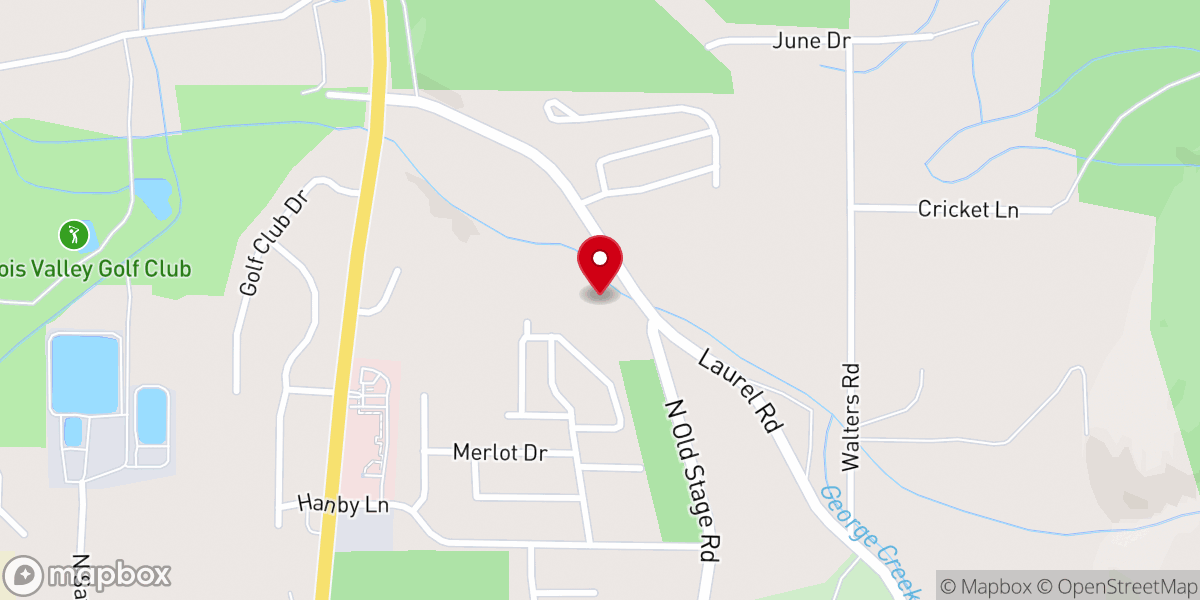 Map showing location of Illinois Valley Evangelical Free Church