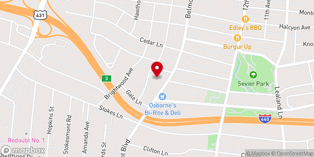 Map showing location of Christ the King Catholic Church