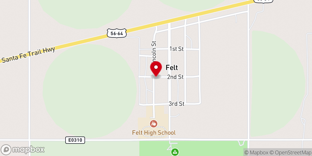 Map showing location of First Baptist Church