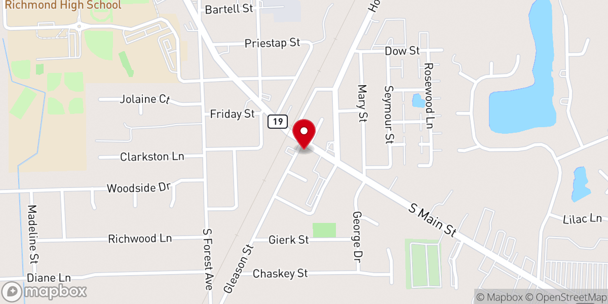 Map showing location of The Main Event Richmond