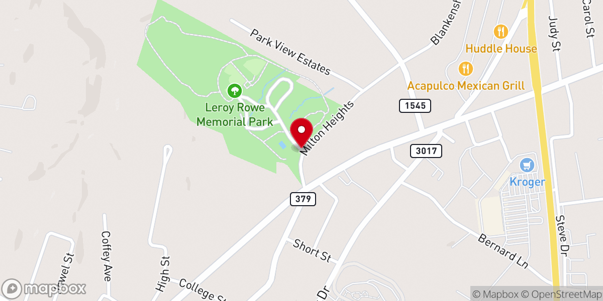 Map showing location of Russell Springs City Park