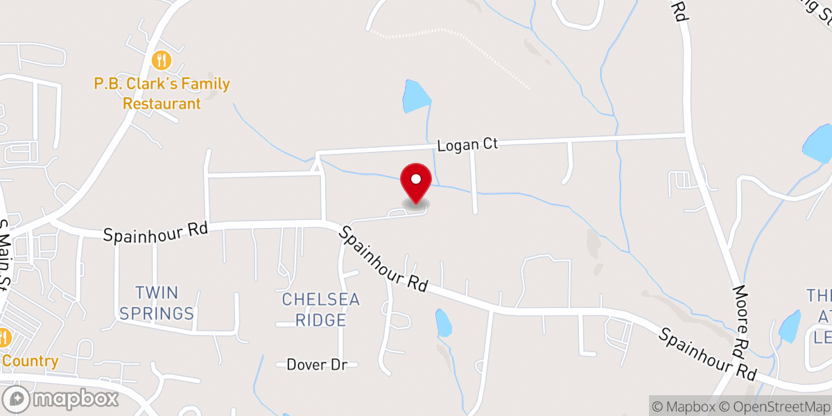 Map showing location of New Testament Baptist Church