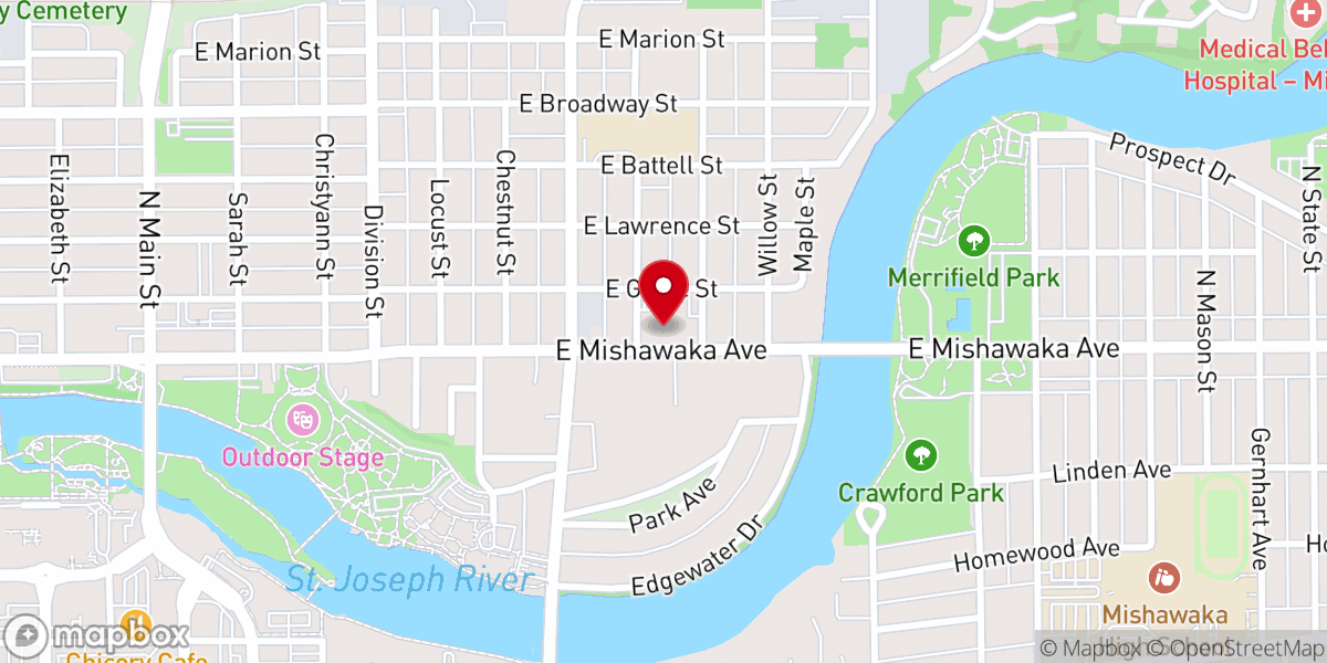 Map showing location of Brick of Hope Ministry