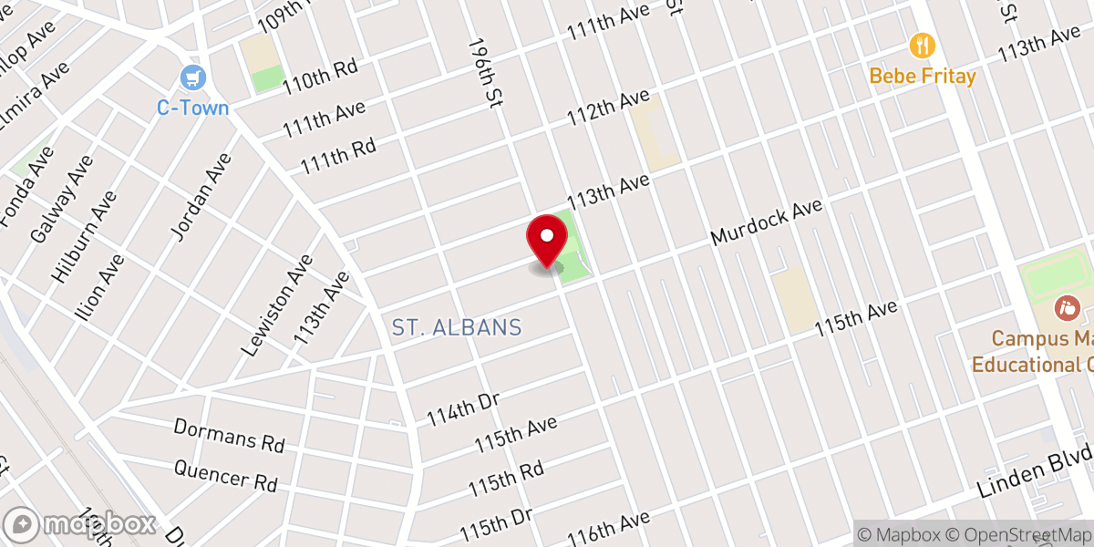 Map showing location of Greater Mount Calvary Church of God in Christ