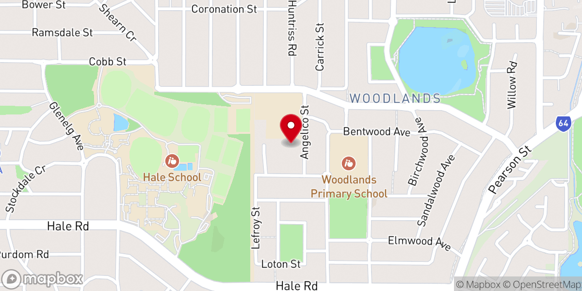 Map showing location of Our Lady of the Rosary Parish