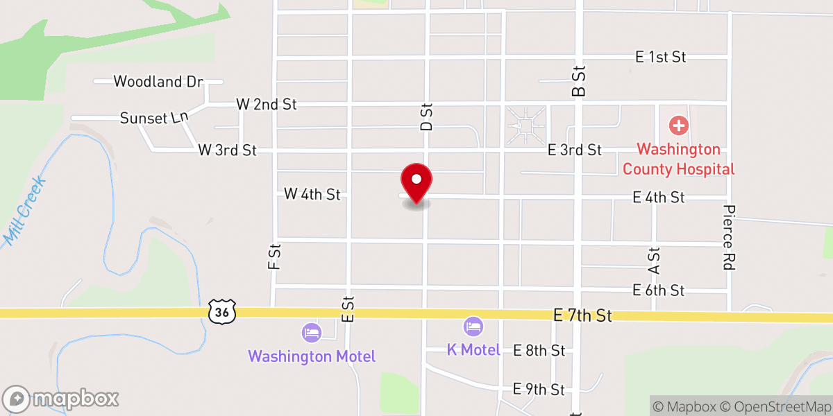 Map showing location of Good Shepherd Lutheran Church