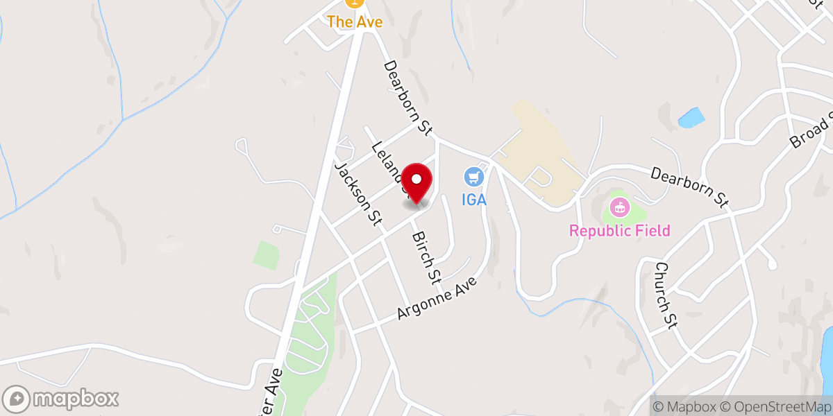 Map showing location of Great Falls Church of the Nazarene