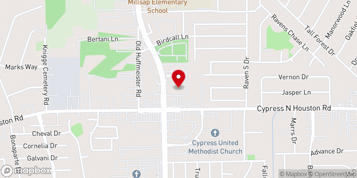 Map showing location of Discovery Church - Cypress