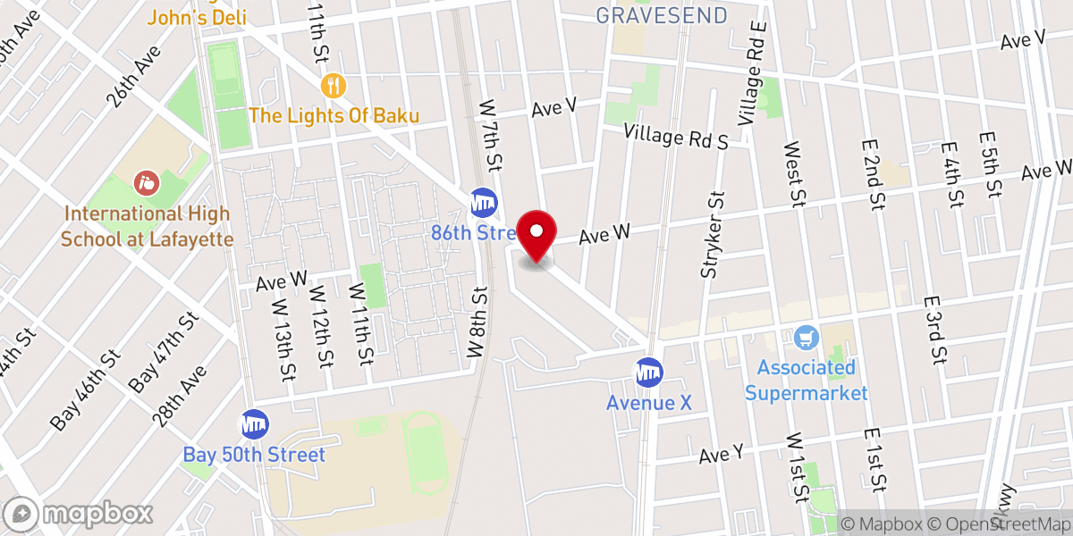 Map showing location of Trinity Korean Methodist Church