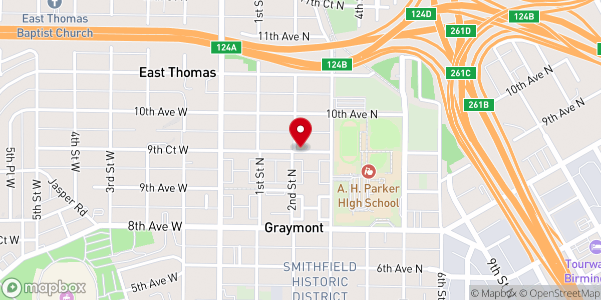 Map showing location of Christian Love Spiritual Church
